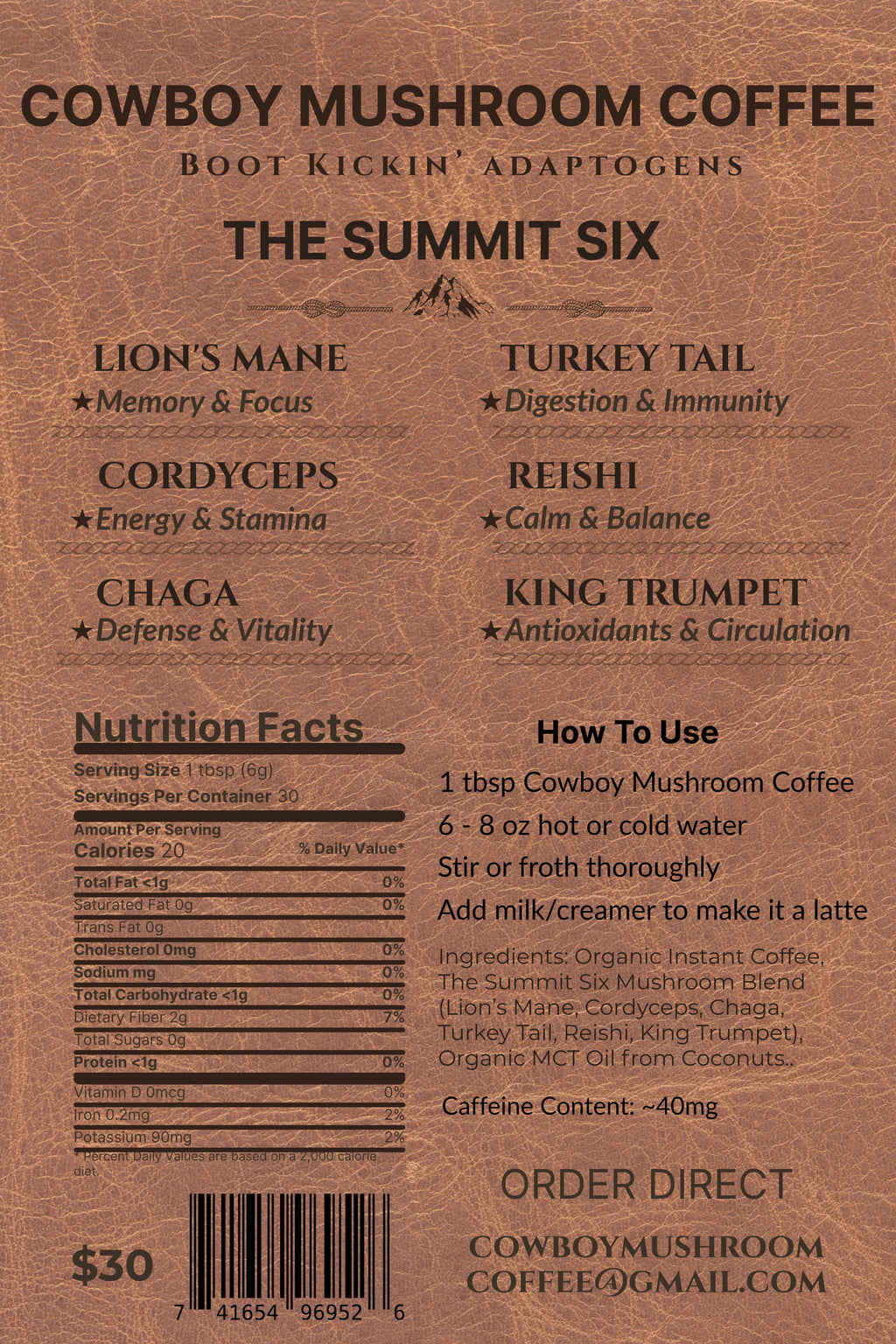 Cowboy Mushroom Coffee
