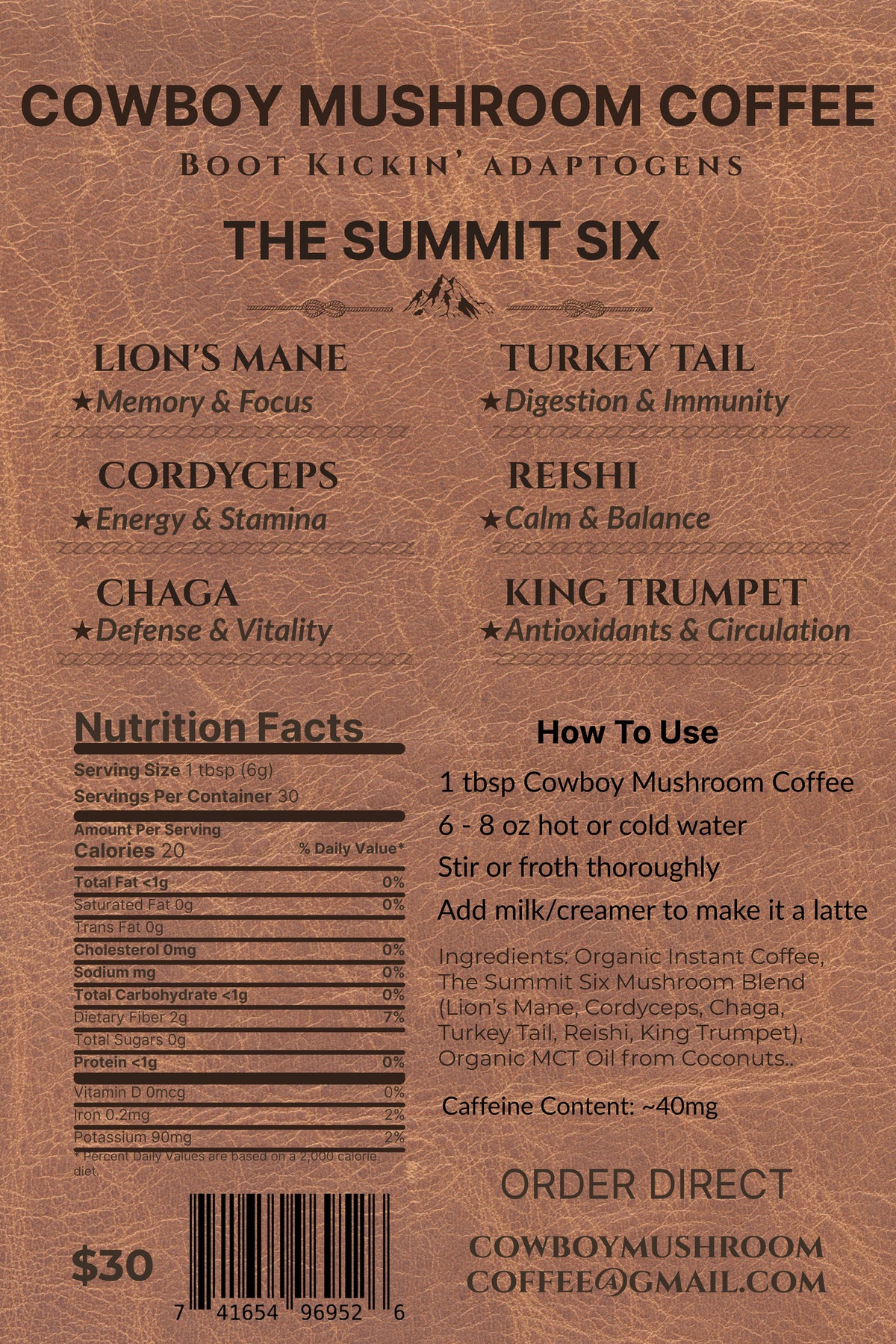 Cowboy Mushroom Coffee